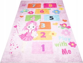 Gyerek Szőnyeg Színes 80x150 Tündér Virágok