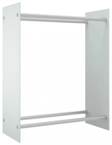 fehér edzett üveg tűzifatároló 80 x 35 x 100 cm