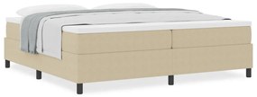 Boxspring Ágy matraccal Világos Zöld Szürke 200x200 cm Kordbársony Szövet
