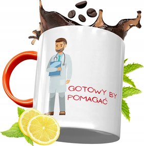 Narancssárga Bögre Doktornak Tökéletes Ajándék fényképes nyomtatással