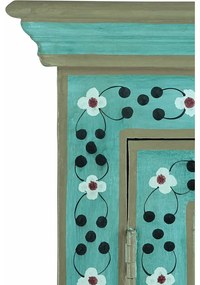 Zöld mangófa szekrény 87x152x38 cm Prem – Støraa