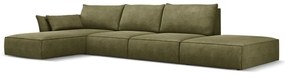 Zöld sarokkanapé (bal oldali) Vanda – Mazzini Sofas