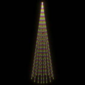 karácsonyfa zászlórúdon 1134 színes LED-del 800 cm