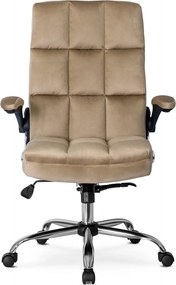 LONDON forgószék bézs bársony