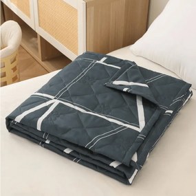 Nyári takaró GRIDON 140x200 cm, fekete