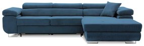 Szétnyitható sarok kanapé RIGATTO VI PRO 1 Jobb Tengerész kék