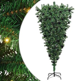 Felfordított Mesterséges Elővilágított Karácsonyfával Gömb Szettel