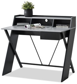 PC asztal Aspart (beton + fekete). 1109724