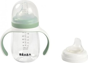 Béaba 2 az 1-ben Tanuló cumisüveg 210 ml - Zsályazöld