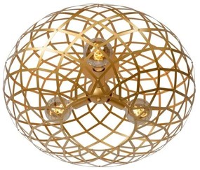 Lucide 21117/65/02 - Mennyezeti lámpa WOLFRAM 3xE27/60W/230V arany