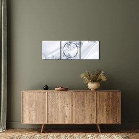 Kép - Virágos dizájn (órával) (90x30 cm)