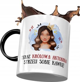 Fekete Bögre Antonina Lányoknak Ajándék Nyomtatott Fotóval