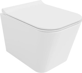 Mexen TEO Perem nélküli akasztós tál szabadon eső ülőfelülettel, 51 x 34,5 cm, fehér, 30850700