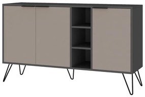 Konzolasztal Clara Console - Antracit, Light Mocha