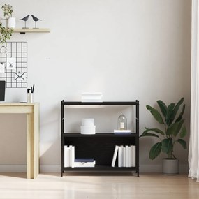 Könyvespolc Fekete Tölgy 80x30x78,5 cm Mérnöki Fa