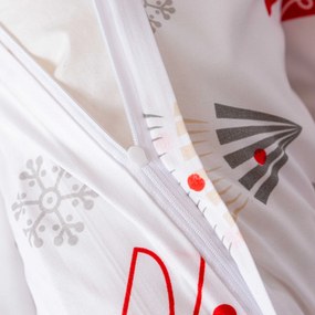 Mikroszálas ágyneműhuzat JINGLE fehér Ágyneműhuzat mérete: 70 x 90 cm | 140 x 220 cm