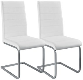 Juskys 2 db Vegas konzol szék készlet - fehér