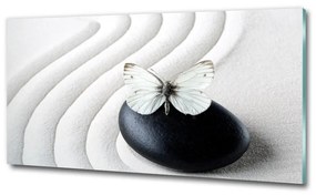 Üvegkép Zen kő és pillangó osh-62915953