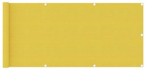 sárga HDPE erkélytakaró 75 x 400 cm