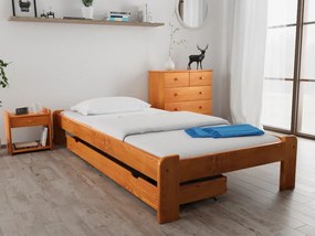ADA ágy 120 x 200 cm, égerfa Ágyrács: Ágyrács nélkül, Matrac: Coco Maxi 19 cm matrac