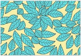 Poszterek 185x125 Türkiz levelek Türkiz