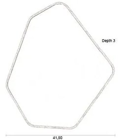 Fali tükör tömörfa kerettel 41,5x50 cm Bryn – Dutchbone