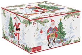 Joyful Santa karácsonyi Porcelán nagy teás csésze aljjal 400 ml