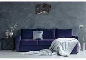 Csillár zsinóron 1xE27/60W/230V fekete/ezüst