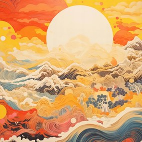 Poszter 50x50cm Szél és Nap vers