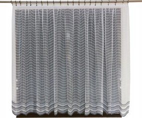 Mg Függöny Fehér Szürke 584/2 300X250 kész szalaggal