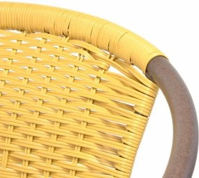 Kerti rattan bútor készlet GARTH Világos barna