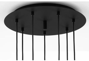 Jupiter 2015 - Csillár zsinóron ALAS 7xGU10/10W/230V fekete/arany