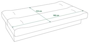 Kétszemélyes kanapé  Pinnacle (fekete + szürke). 1056810
