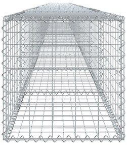horganyzott vas gabion kosár fedéllel 1000 x 50 x 50 cm