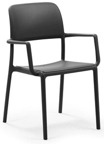RIVA karfás kerti design szék, antracit
