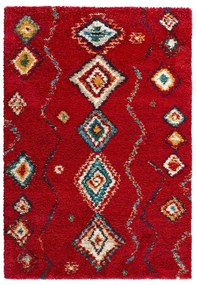 Geometric piros szőnyeg, 120 x 170 cm - Mint Rugs