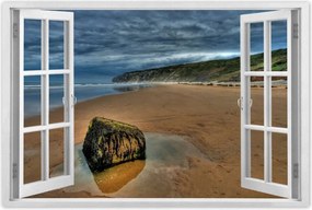 Poszterek 90x60 Szikla a tengerparton