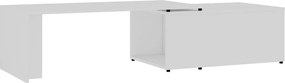 vidaXL fehér szerelt fa dohányzóasztal 150 x 50 x 35 cm