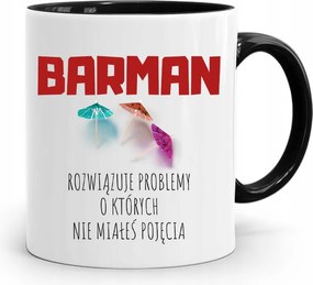 Fekete Csapos Bögre Megoldja A Problémákat Ajándék fényképes nyomtatással