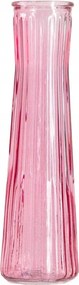 Amily üveg váza rózsaszín 6,5x23 cm Homla