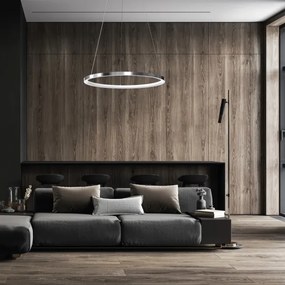 LED Csillár zsinóron ROTONDA LED/27W/230V fényes króm