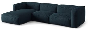 Sötétkék moduláris sarokkanapé (bal oldali) Martina – Micadoni Home