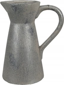 Szürke antik kerámia dekorációs kancsó Jolieke 20x13x25 cm
