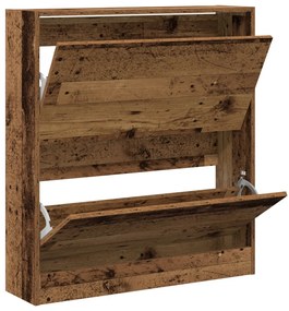 Cipőtartó Flip Fiókkal Régi Fa 80x21x87,5 cm