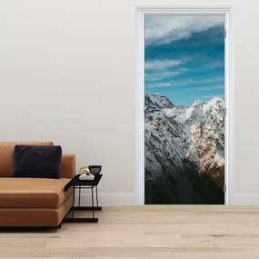 Fotótapéta ajtóra - Havas csúcsok (95x205cm)