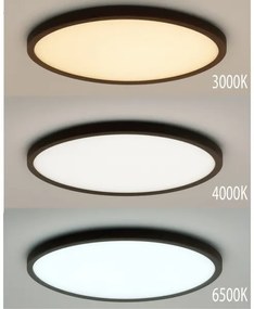LED mennyezeti lámpatest LED/32W/230V 3000/4000/6500K átm. 40 cm barna