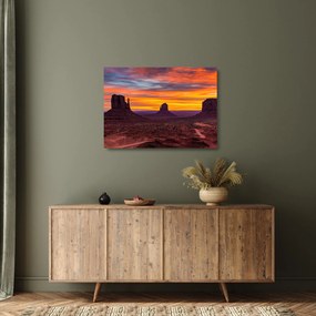 Kép - Emlékmű - völgy Arizonában (üvegen) (70x50 cm)
