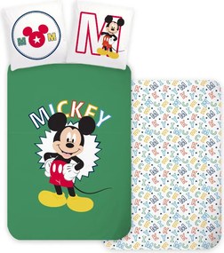 Disney Mickey Letters gyerek, ovis ágyneműhuzat 100×135 cm, 40×60 cm