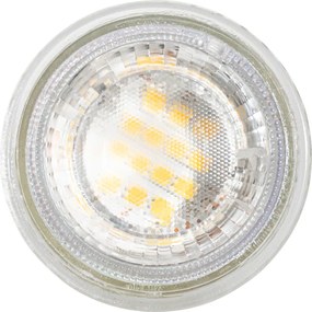 5 darabos GU10 50 mm-es dimmelhető LED izzókészlet átlátszó 2,5 W 450 lm 2700K