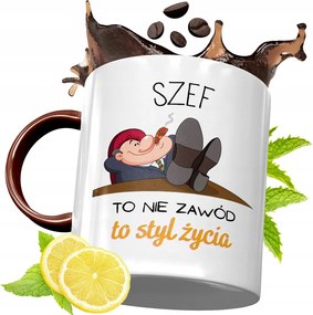 Bordó Bögre Főnöknek Születésnapi Ajándék fényképes nyomtatással